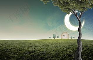 月弯弯背景故事,月下传奇，弯月映照的神秘传说